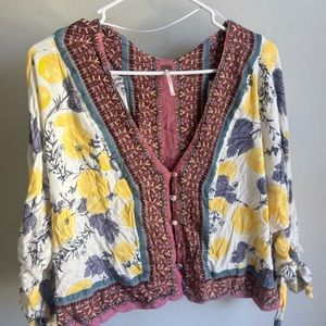 Free people freshly squeezed lemon print. Size small.